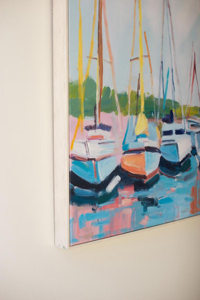 Framed Sailboat Painting – image 5