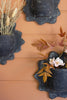 SET OF THREE BLACK WAVY CLAY WALL PLANTERS — Kalalou H4439