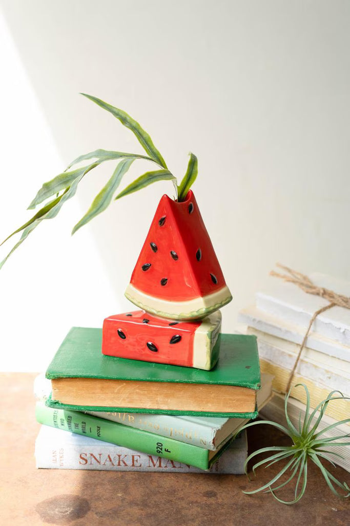 Ceramic Watermelon Bud Vase - image 3