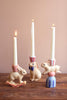Set of 3 Ceramic Easter Bunny Taper Candle Holders - view 5