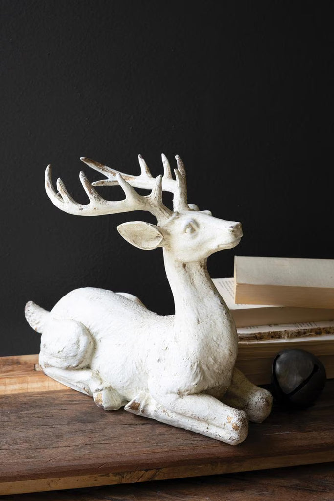 Faux Concrete Deer - view 1