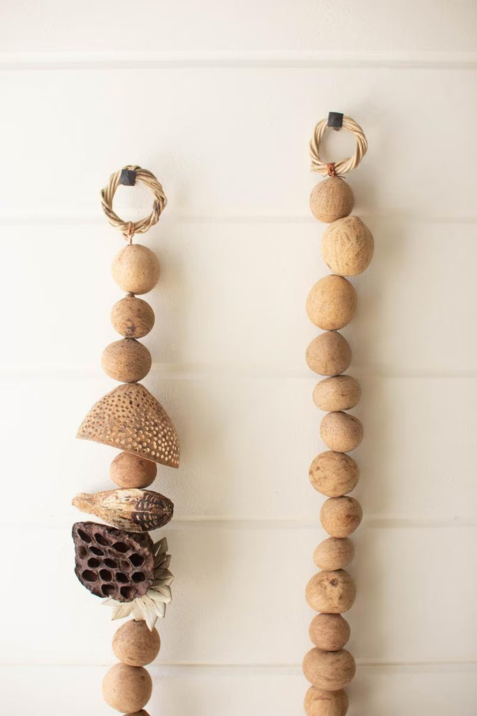 DRIED GOURD BALL GARLAND (MIN 2) — Kalalou NSBE1026K