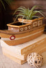 Set of 2 Ceramic Boat Planters - image 2