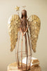 Rustic and Gold Painted Christmas Angel – image 6