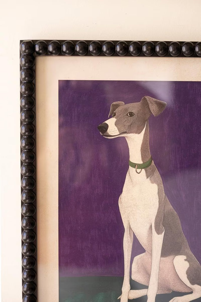 Set of 4 Framed Hound Prints Under Glass – image 4