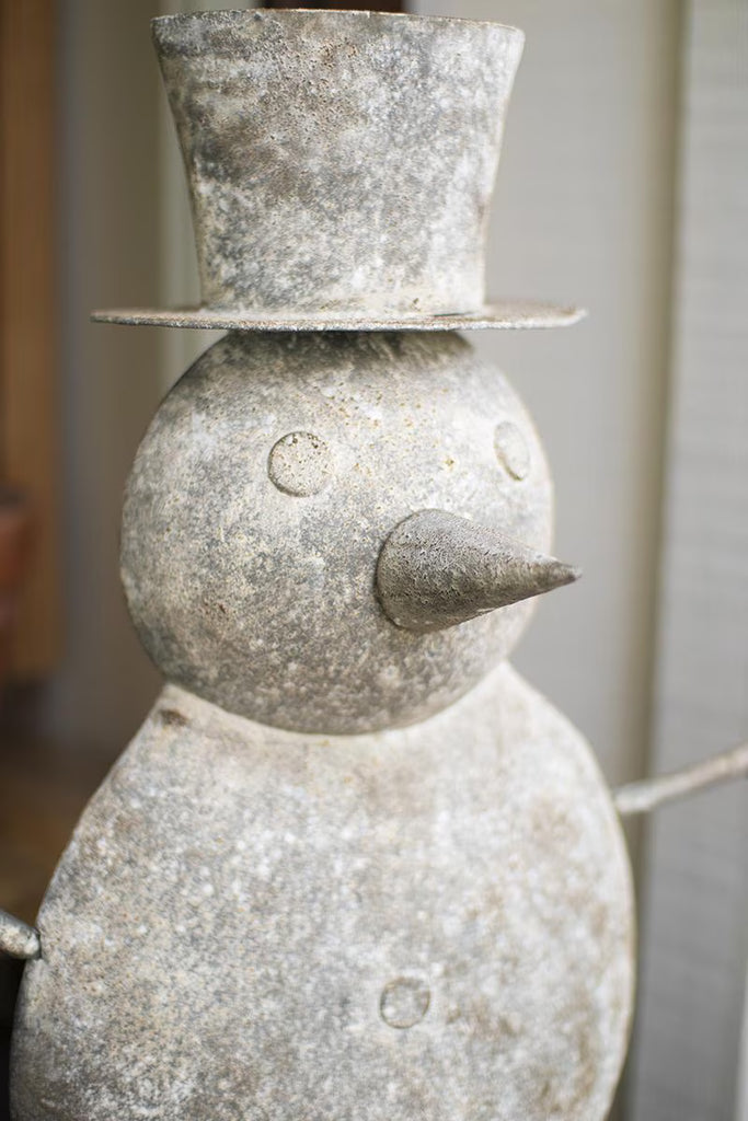 Rustic Metal Snowman – image 3