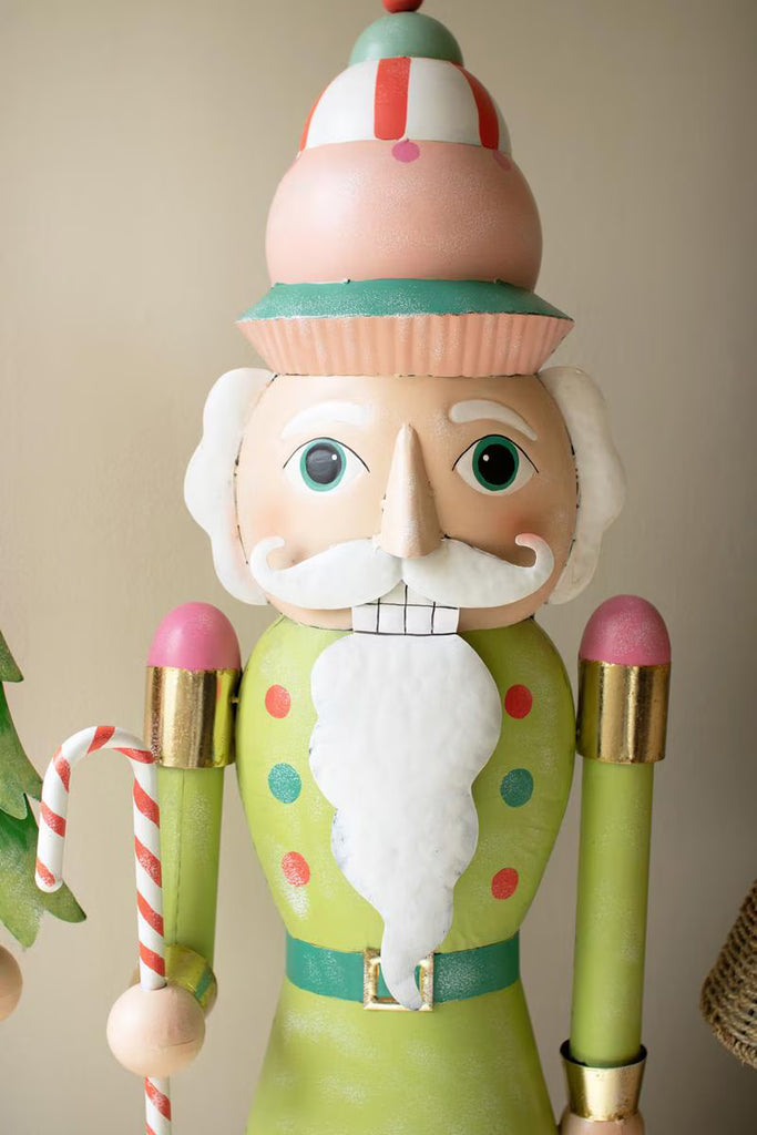 Set of 2 Life Size Painted Metal Nutcrackers – image 2