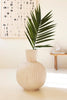 Tall Stone Composite Fluted Bulb Vase – image 5