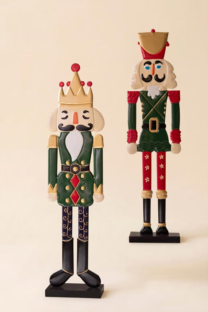 Set of 2 Painted Metal Nutcrackers – image 4