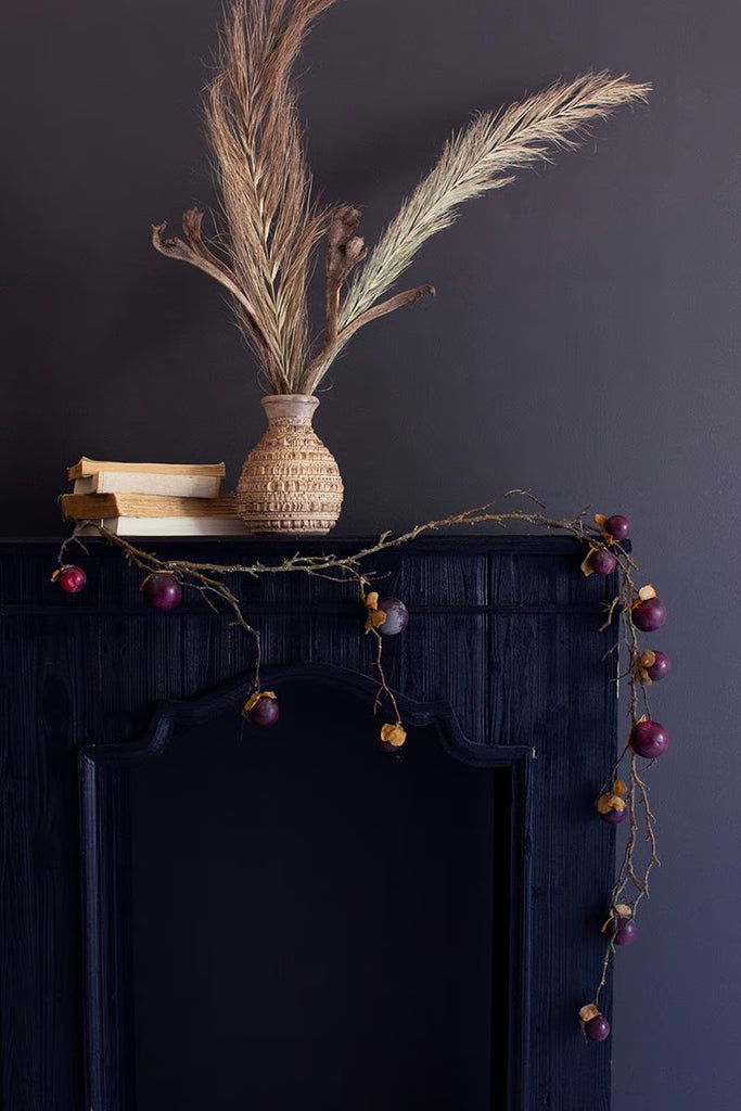 PURPLE BOTANICA GARLAND- SET OF SIX — Kalalou CSL2746