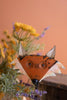 Recycled Metal Fox with Wooden Brick Mold – image 4