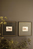 Set of 2 Framed Horses Print Under Glass – image 1
