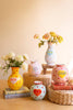Set of 5 Ceramic Hearts with Words Vases – image 1