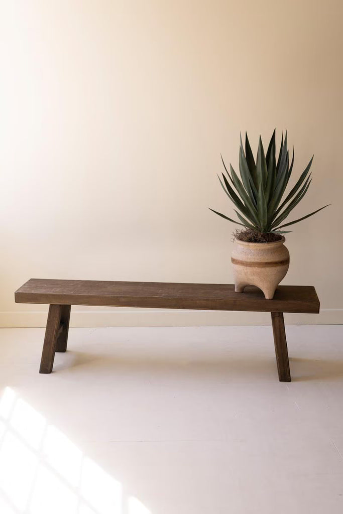 Wood Bench - Dark Brown – image 1