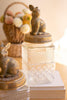 Set of 2 Resin and Glass Rabbit Canisters – image 3