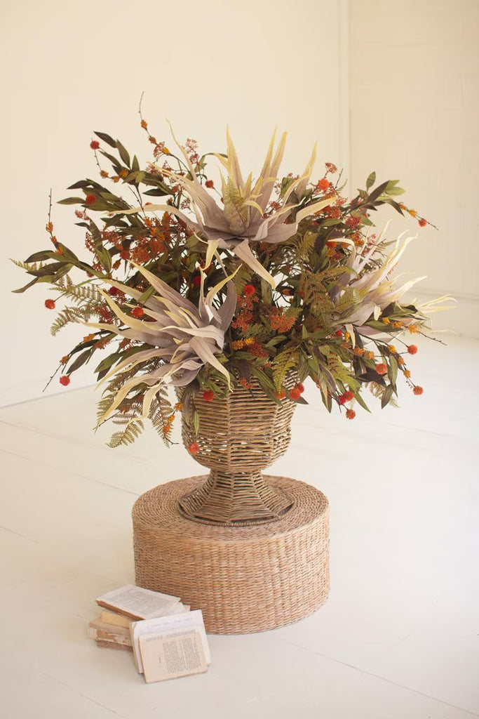 Iron and Seagrass Urn – image 8