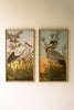 Set of 2 Framed Heron Prints Under Glass – image 4