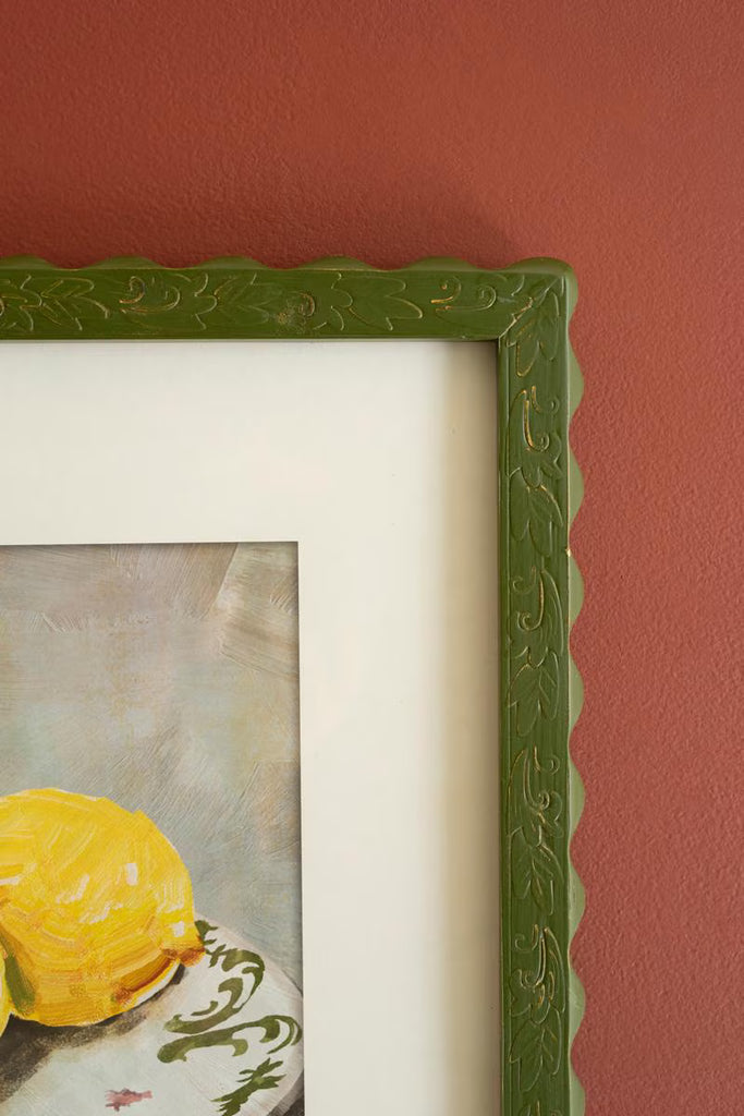 Set of 2 Framed Fruit Prints Under Glass – image 2