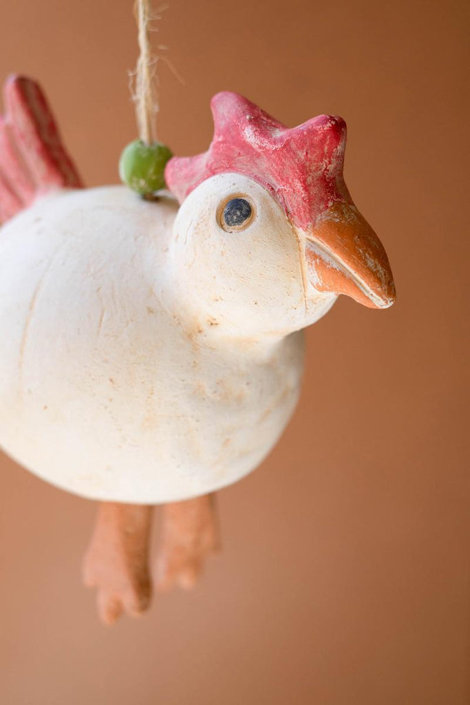 Hanging Clay Chicken Chime - image 2