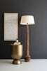 TALL WOODEN FLOOR LAMP BASE WITH SHADE — Kalalou NRU1021X