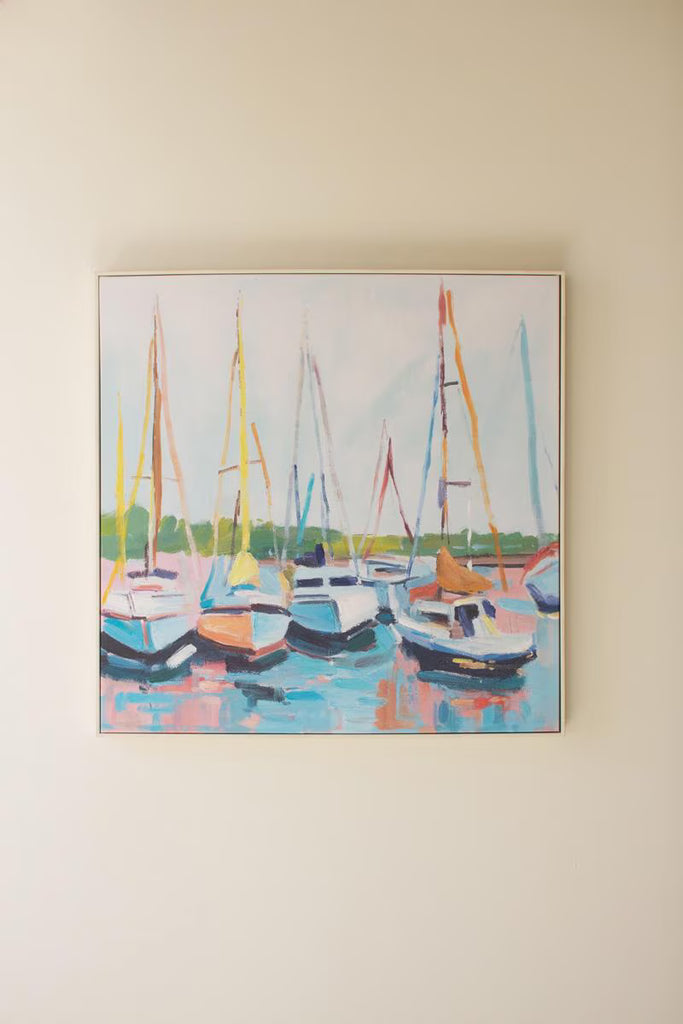 Framed Sailboat Painting – image 3