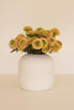 BUNDLE OF SEVEN  ARTIFICIAL ZINNIAS - YELLOW — Kalalou CHAL1004