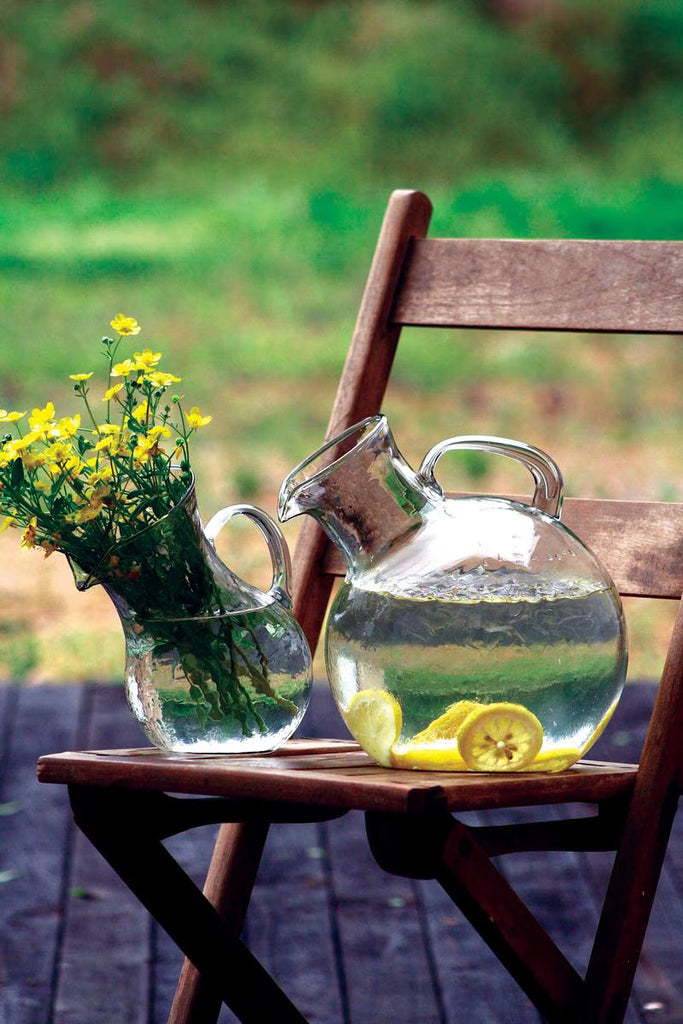 Set of 2 Small Mouthed Circular Tilted Pitcher (min 2) – image 1