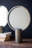 Set of 2 Antique Gold Tabletop Mirrors – image 2