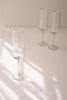 Set of 6 Hammered Glass Champagne Flute – image 4
