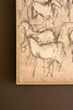 Framed Paint Over Print 1000 Horses – image 2
