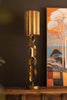 Tall Metal Table Lamp with Antique Gold Finish - #1 – image 1