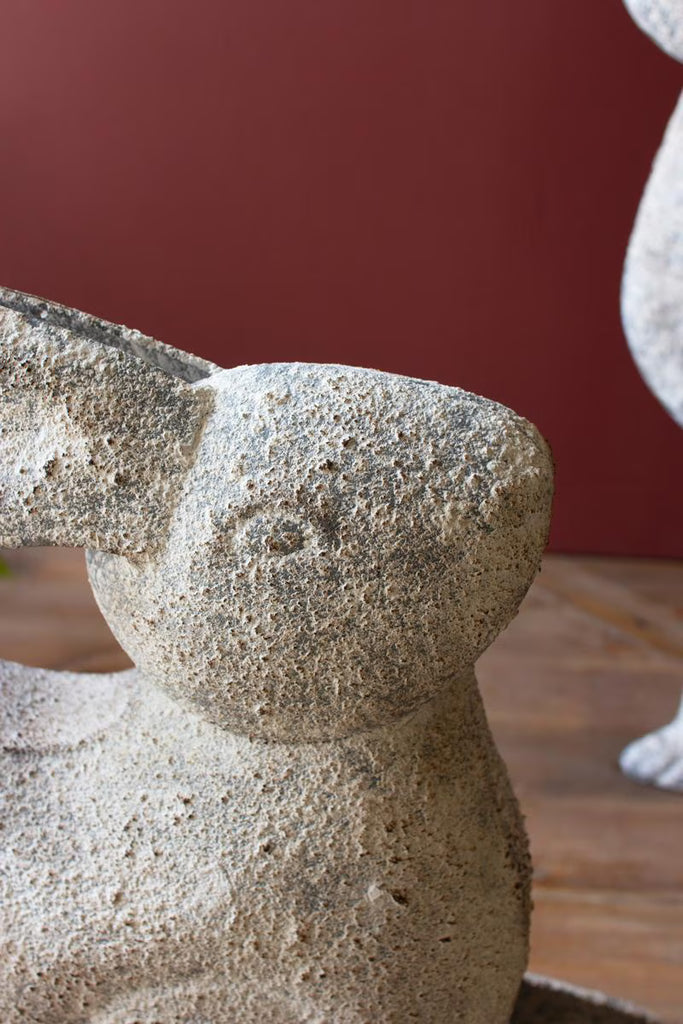Set of 2 Rustic Metal Rabbits – image 2
