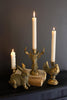 RESIN TAPER CANDLE HOLDER - DEER (MIN 2) — Kalalou CMNQ1281K
