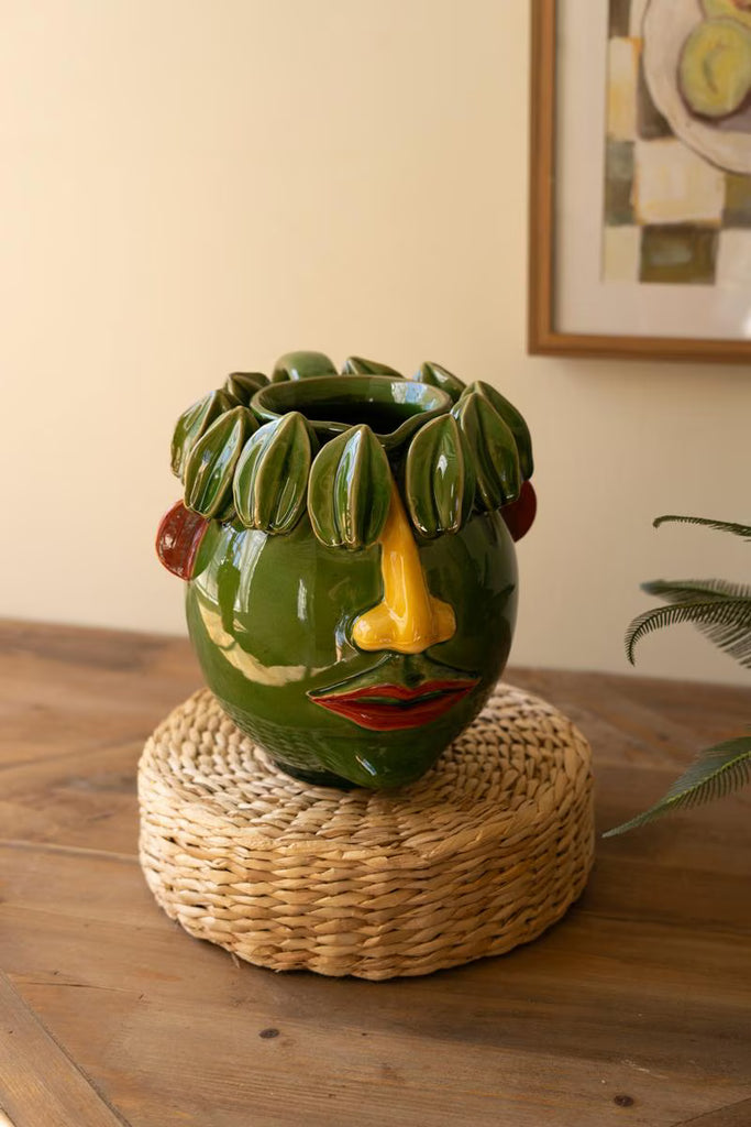 Ceramic Head Planter - Starfruit – image 1