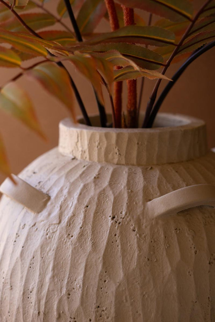 Stone Composite Urn with Four Handles – image 6