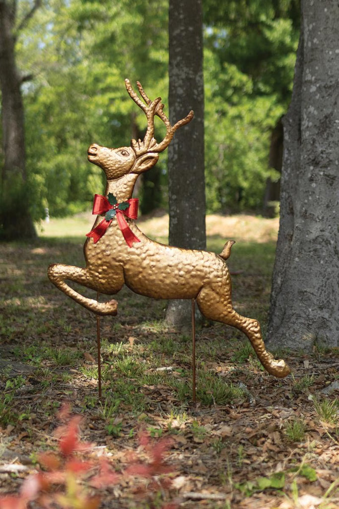 Metal Reindeer Yard Stake – image 1