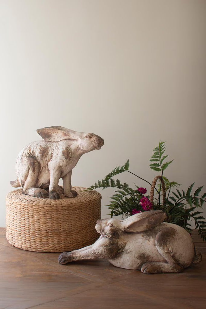 Faux Concrete Rabbit - Laying – image 2