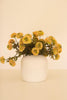 BUNDLE OF SEVEN  ARTIFICIAL ZINNIAS - YELLOW — Kalalou CHAL1004