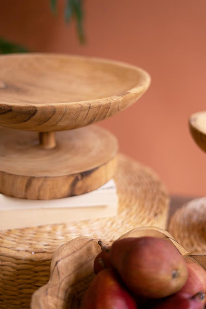 Set of 3 Wooden Compotes - One Each Design – image 3
