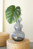 Large Glass Bubble Vase - Blue