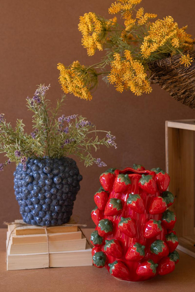 Ceramic Blueberry Vase - view 3