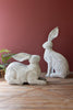 Set of 2 Rustic Metal Rabbits – image 1