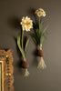 Set of 2 Painted Metal Flower Wall Sconces - image 3