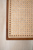WOOD SIDE TABLE WITH WOVEN CANE DETAIL — Kalalou NABA1008