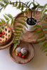 Set of 3 Etched Wood Serving Stands - view 3
