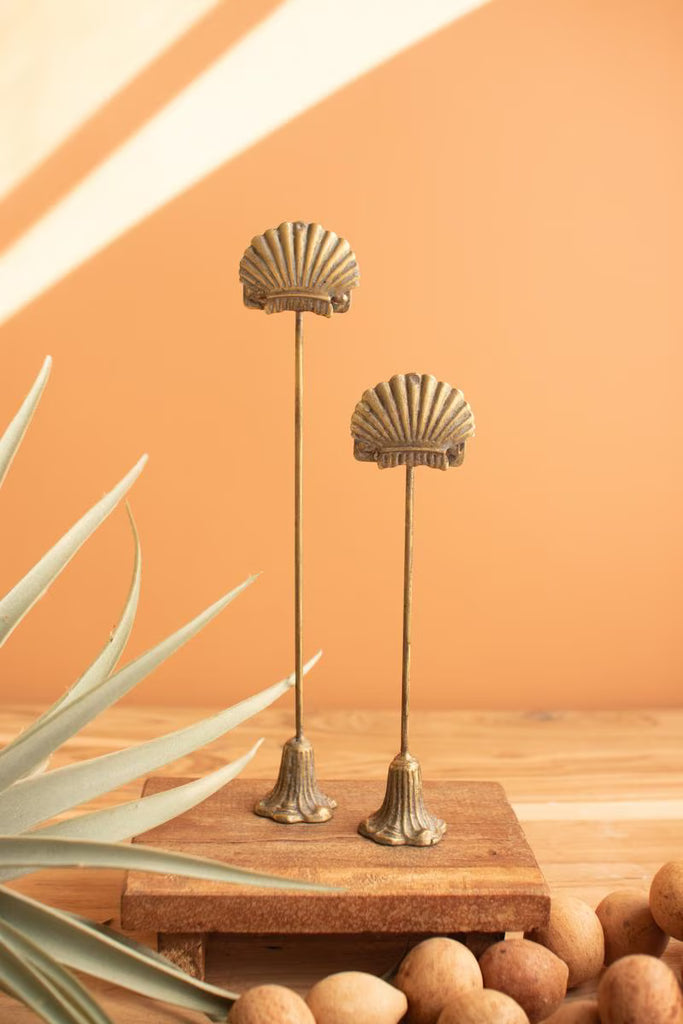 Set of 2 Metal Note Clips - Shell - view 2