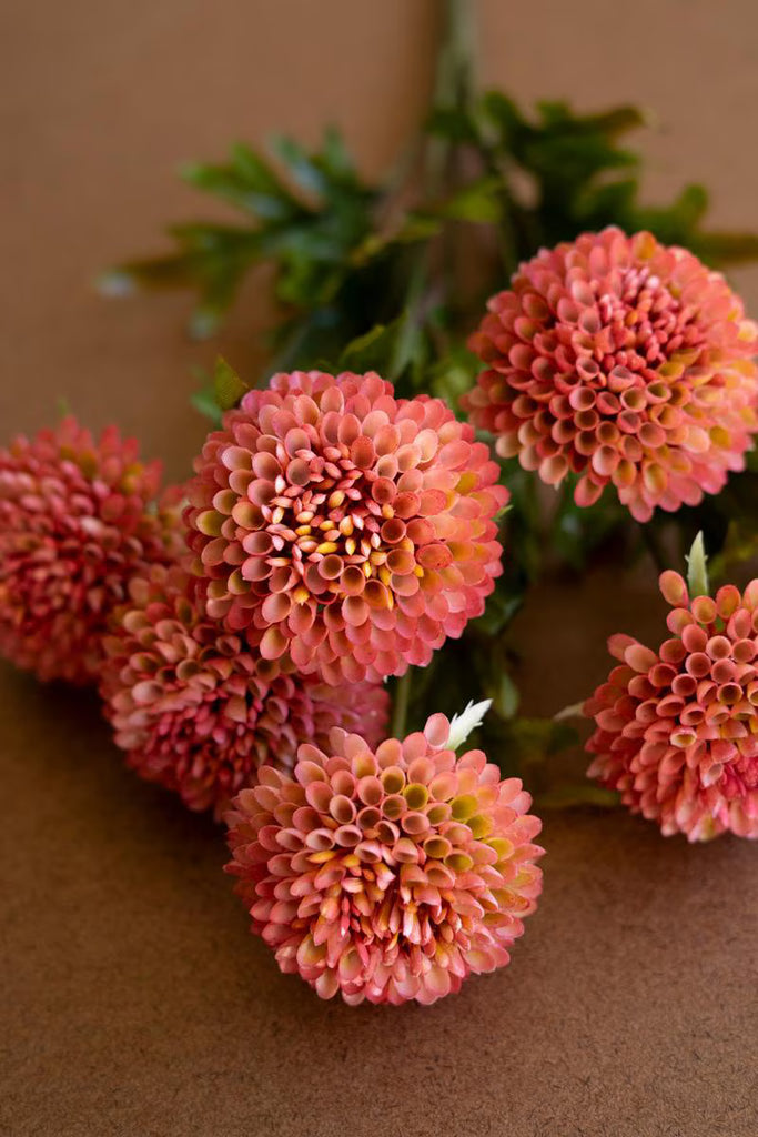 Set of 6 Bundle of Seven Artificial Dalhias - Blush – image 4