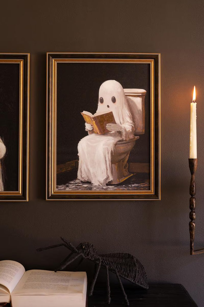 Set of 2 Halloween Ghosts Paintings - view 3