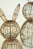 Set of 2 Twig and Iron Rabbits - image 3