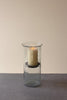 Set of 2 Mini Glass Candle Cylinders with Rustic Insert - Large (min 2) – image 1